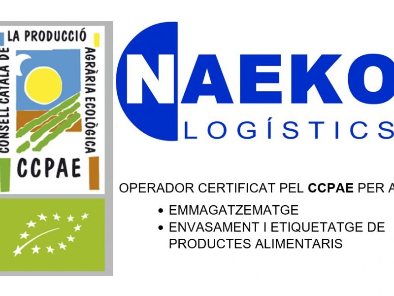 CCPAE Magatzem NAEKO certificació ECO